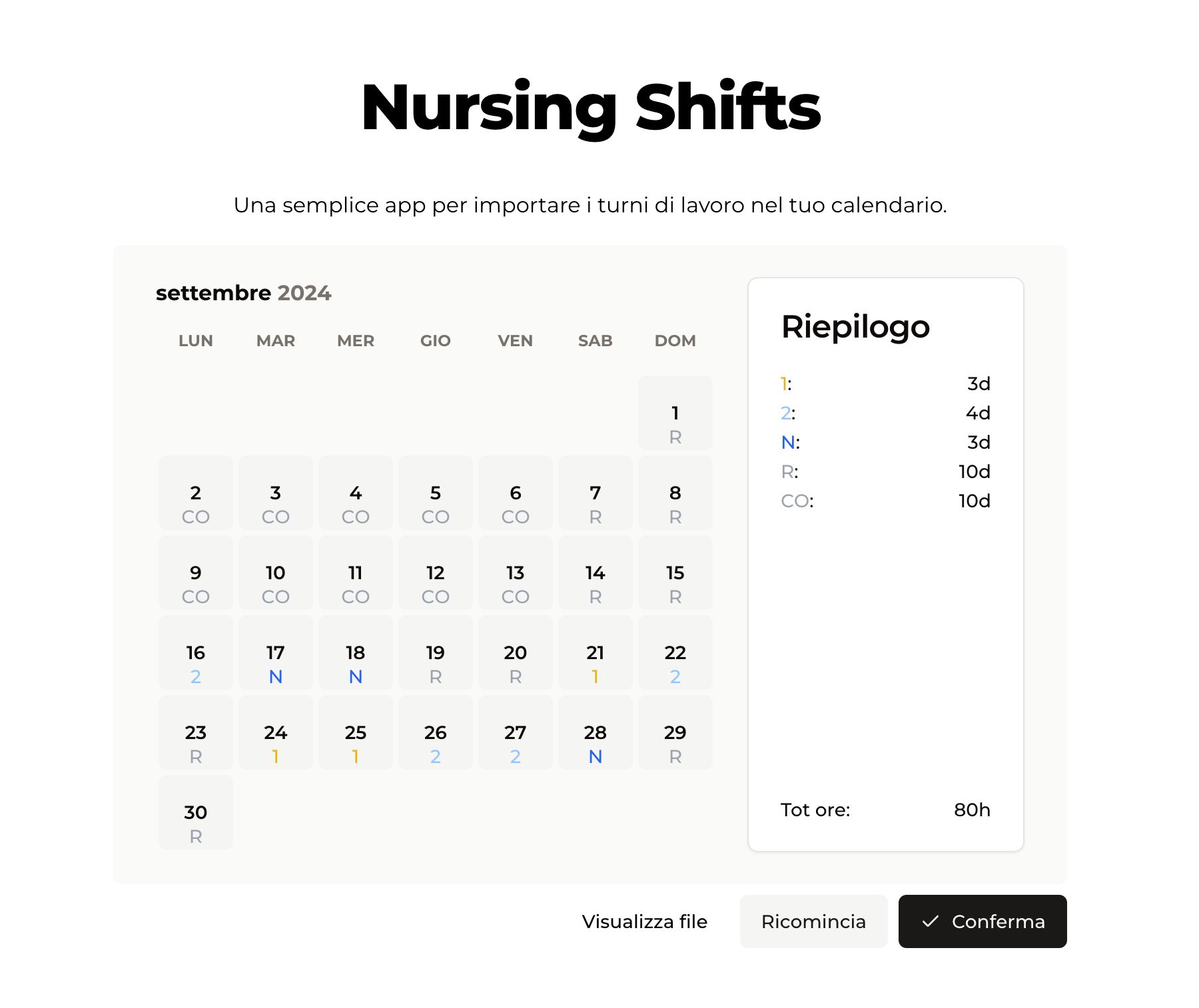 Nursing Shifts